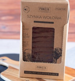 Szynka wołowa  dojrzewająca plastry  65 g