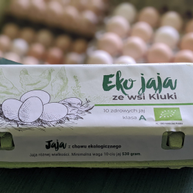 Eko jaja ze wsi Kluki  10 szt.