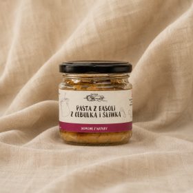 Pasta z fasoli z cebulką i śliwką 190 g