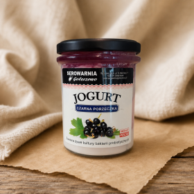 Jogurt z żywymi kulturami bakterii - czarna porzeczka (180 g)