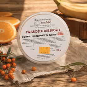 Twarożek deserowy pomarańcza, rokitnik, banan (300 g)
