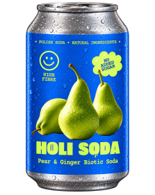 Holi Soda gruszka z imbirem - napój prebiotyczny (330 ml)