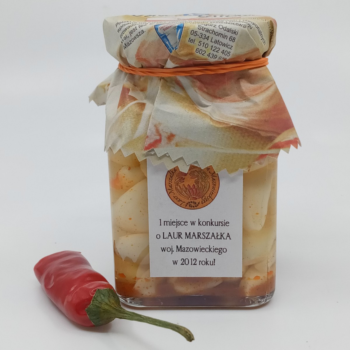 marynowany czosnek z chili